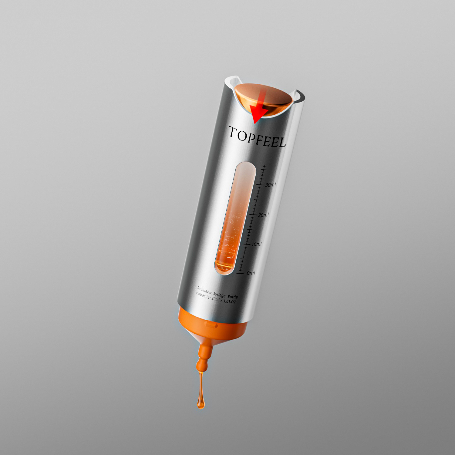 TE19 Refillable Airless Syringe Bottle